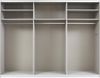 Rauch Möbel Caracas Schrank Kleiderschrank Schwebetürenschrank, Graumetallic mit 1 Spiegeltür 3-türig inkl. Zubehörpaket Classic 5 Einlegeböden, 3 Kleiderstangen, 1 Hakenleiste, BxHxT 271 x 210 x 62 cm Bild 5