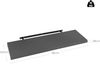 WOLTU Wandboard Wandregal CD DVD Regal Bücherregal Schweberegal Holz Board 100 x 22.9 x 3.8 cm dunkel grau für Büro, Wohnzimmer, Schlafzimmer, Küche RG9317dgr Bild 3