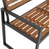 DEGAMO Gartenbank RAGUSA 2-sitzer, Metall anthrazit + Akazie geölt, moderne Optik Bild 4
