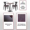 Set Bistrotisch 2x Esszimmerstuhl HWC-H10d, Stuhl Tisch Küchenstuhl Gastronomie MVG ~ schwarz-grau, Tisch hellbraun Bild 2