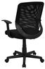 Flash Furniture Mid Aufgabe Rücken schwarz Mesh Drehstuhl mit Mesh Gepolsterter Sitz Bild 5
