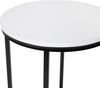 Flash Furniture Wohnzimmer Beistelltisch weiß matt schwarz Bild 5