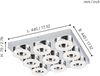 Eglo 95665 Wandleuchte Deckenleuchte Fradelo in chrom und, Kristall chrom, klar 9X4W L:44 H:6cm Bild 3