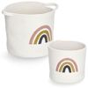 Zeller Aufbewahrungskorb 'Rainbow', Baumwolle/Polyester,, weiß, ca. Ø 25 x 22 cm Bild 2