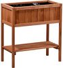 dobar® 58250e kompaktes Hochbeet | Erhöhtes Gemüsebeet | Kräuterbeet aus Holz | Balkonbeet für Salat | Pflanzkasten für Balkon/Garten/Terrasse | 76 x 40 x 80 cm | Braun Bild 3