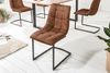 riess-ambiente Freischwinger MIAMI hellbraun, Esszimmer · Microfaser · Metall · Industrial Bild 4