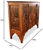 livasia Sideboard Sideboard Massivholz 100x40x80cm Akazie handgeschnitzt Bild 3