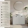 tectake Waschbeckenunterschrank Badezimmerschrank Katalina, geräumig, Belastbarkeit 20 kg (63 x 31 x 55 cm) großer Stauraum Bild 4