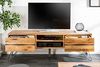 riess-ambiente Lowboard LIVING EDGE 160cm natur / anthrazit, Massivholz · TV-Board · Wildeichen-Front · Wohnzimmer Bild 4