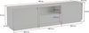 Dmora TV-Standschrank Lovere 160 x 29,5 x 42 cm Weiß: 1 Ablage, 4 Fächer Bild 3