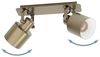 Eglo 43818 Spotleuchte SOUTHERY Stahl creme-gold gebürstet, weiss E27 2X40W L:47cm B:11cm H:21cm dimmbar Bild 3