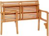 Dehner Klappbank Douglas, 2-Sitzer, ca. 119 x 62 x 90 cm, aus FSC® - zertifiziertem Akazienholz, natur Bild 4