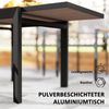 Outsunny Gartentisch für 6 Personen (wetterfest Buffettisch, 1-St, ausziehbarer Balkontisch), 80,160 x 80 cm, für Garten, Terrasse Balkon Naturholz Bild 5