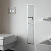 Emco Asis 150 Unterputz-Schrankmodul für das Gäste-WC, Badezimmerschrank als Toilettenpapierhalter, Abfalleimer & Klobürstenhalter, Hochschrank mit Push to Open-Funktion, optiwhite Bild 2