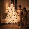 Künstlicher Weihnachtsbaum Weiß Kunststoff 150cm Bild 4