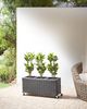 Blumenkübel BELLIS PE Rattan 82 cm Schwarz Bild 2