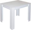 Esstisch Bull 0567 80x60 weiss matt B H T 80 120 x 75 x 60 cm Bild 4