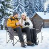HOMECALL Campingstuhl Camping sofa Faltbar Karpfenstuhl Camping Couch Doppelter (1 St), Camping-Sitzbank Für 2 Personen, big 320 kg Bild 2