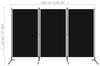 vidaXL 3-tlg. Raumteiler Schwarz 260x180 cm 320734 Bild 3