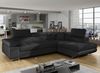 Menzzo Antoni Schlafsofa, Kunstleder, Schwarz 200 Bild 2