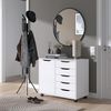 Kommode Otwin Weiß 40.6 x 61.5 cm mit 5 Schubladen und 1 Tür Vicco Bild 2