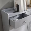 Schuhkipper Vitto Grau 100 x 99.5 cm mit 3 Schubladen & 4 Klappfächern Vicco Bild 4