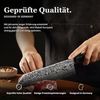 Wakoli Kochmesser Wakoli Kuroyami Damastmesser I 20 cm Kiritsuke Chefmesser I 67 Lagen, aus 67 Lagen Damaststahl, VG-10 Stahlkern Bild 5