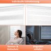 Doppelrollo ohne Bohren, Doppelrollo für Fenster mit Muster, Bailena, Lichtschutz, ohne Bohren, freihängend, Klemmfix, Duo Rollos mit Perlen, glitzernd, Ranken Blumen Motiv Bild 5