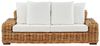 Beliani 'FORLI' 3 Sitzer Sofa, Rattan Natürlich Bild 1