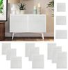 vidaXL Schranktüren Lamellen-Design 2 Stk. Weiß 69x39,4 cm Massivholz 151161 Bild 2
