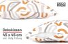 Deco-Raum Dekokissen Kissen für Couch und Sofa mit Füllung mit Reißverschluss, Sofakissen Bild 2