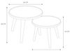 HOME DECO FACTORY Felix x2, Möbel, Beistelltisch, Couchtisch, Holzwerkstoff Kiefer Maschinenbau Holz Metall-Eisen, braun, P : 40 x 40 x 33 cm - G : 60 x 60 x 40 cm Bild 3