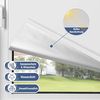 Sanfree Thermorollo Klemmfix ohne Bohren, Verdunkelungsrollo für Fenster Sichtschutz, Rollo Sonnenschutz Klemmrollo Fensterrollo Innen Blickdicht Silberbeschichtung,Weiß 115x150 cm (BxH) Bild 2