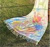 Wohndecke Hochwertige Fransen Kuscheldecke Flowers Garten, heimtexland, Natur Sofadecke Aquarell Pastell Blumen - weich, fusselfrei Bild 3