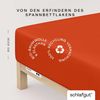 Schlafgut Spannbettlaken PURE BOXSPRING in Gr. 90x200, 140x200 oder 180x200, für Boxspringbett, Jersey-Elasthan, Gummizug: rundum, (1 Stück), aus Bio-Baumwolle, für Matratzen bis 40 cm Höhe, Bettlaken Bild 2
