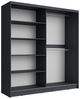 Schiebetürenschrank Bruno Kleiderschrank 200x60x215cm graphitgrau Bild 4