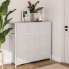 AKTIVE Max Home Mehrzweck-Schlafzimmer, 9 leichte Stoffschubladen, 100 x 30 x 100 cm, Stahlrahmen, Holzplatte, Weiß, mit Nivelliersystem, Organisation, Aufbewahrung (18407) Bild 2
