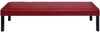 Sitzbank Polsterbank Bank M37 Kunstleder ~ 180x43x49 cm rot glänzend, dunkle Beine Bild 4