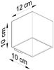 Wandleuchte, Beton Grau, UP DOWN, H 10 cm Bild 4