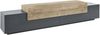 Dmora - TV-Schrank Nico, niedriges Wohnzimmer-Sideboard, Fernsehständer-Basis, 100% Made in Italy, 240 x 45 x 52 cm, Anthrazit und Ahorn, Bild 2
