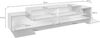 Dmora - TV-Schrank Nico, niedriges Wohnzimmer-Sideboard, Fernsehständer-Basis, 100% Made in Italy, 240 x 45 x 52 cm, Anthrazit und Ahorn, Bild 3