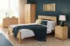 Julian Bowen Curve Frisiertisch und Hocker, Eiche Bild 2