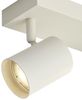 Qazqa LED Aufbaustrahler Jeana, ohne Leuchtmittel, GU10, Beige, Modern, Metall, 3-flammig Bild 2