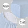 CelinaTex Jersey Topper Spannbettlaken Lucina Doppelpack 90x200-100x200 cm Aqua blau 100% Baumwolle gekämmt bis 12cm Matratzenhöhe Oeko-TEX Bild 4