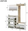Flieks Kommode, Stauraumschrank Sideboard mit 6 Schubladen 110 x 40 x 72 cm Bild 2