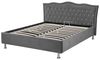 Bett Samtstoff dunkelgrau Bettkasten 140x200 cm METZ Bild 5