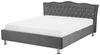 Bett Samtstoff dunkelgrau Bettkasten 140x200 cm METZ Bild 4