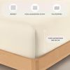 Buymax® Spannbettlaken 180x200 cm Baumwolle 100% Spannbetttuch Bettlaken Jersey, Matratzenhöhe bis 25 cm, Farbe Beige Bild 3