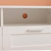 Baroni Home TV-Schrank, Holzwerkstoff, Weiß, 3 Ripiani 3 Cassetti Bild 4