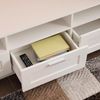 Baroni Home TV-Schrank, Holzwerkstoff, Weiß, 3 Ripiani 3 Cassetti Bild 3